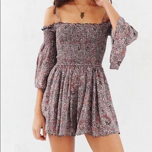 UO Ecote Lula Off The Shoulder Romper